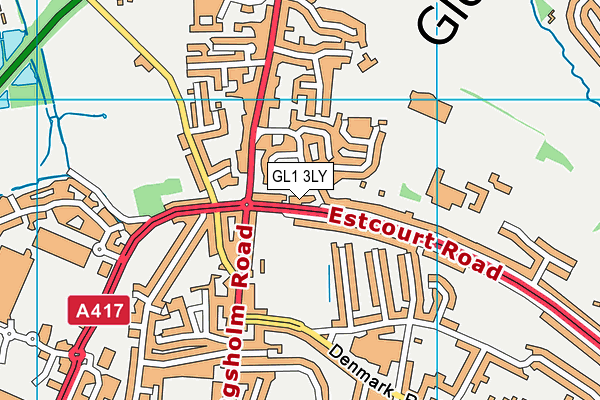 GL1 3LY map - OS VectorMap District (Ordnance Survey)