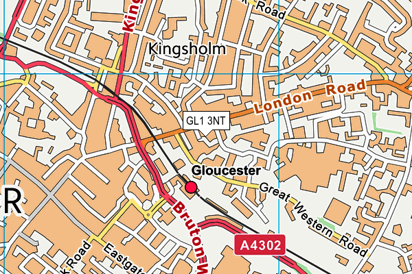 GL1 3NT map - OS VectorMap District (Ordnance Survey)