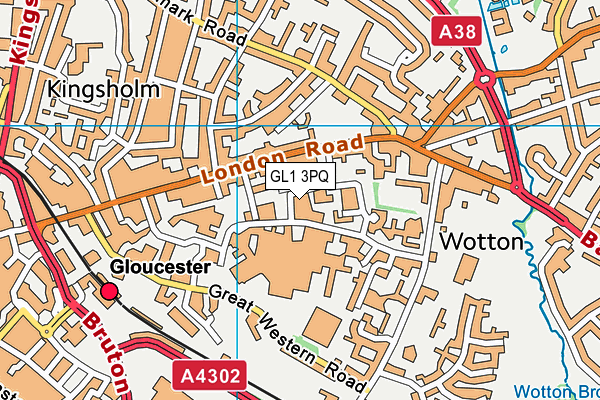 GL1 3PQ map - OS VectorMap District (Ordnance Survey)