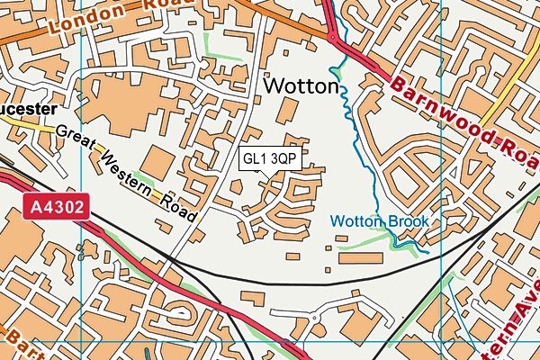 GL1 3QP map - OS VectorMap District (Ordnance Survey)