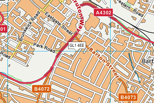 GL1 4EE map - OS VectorMap District (Ordnance Survey)