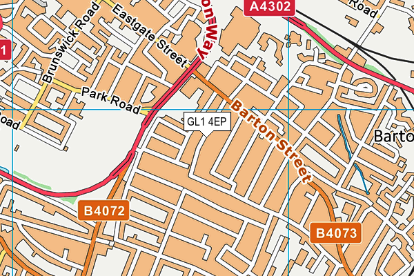 GL1 4EP map - OS VectorMap District (Ordnance Survey)