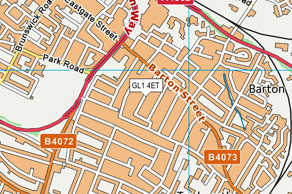 GL1 4ET map - OS VectorMap District (Ordnance Survey)