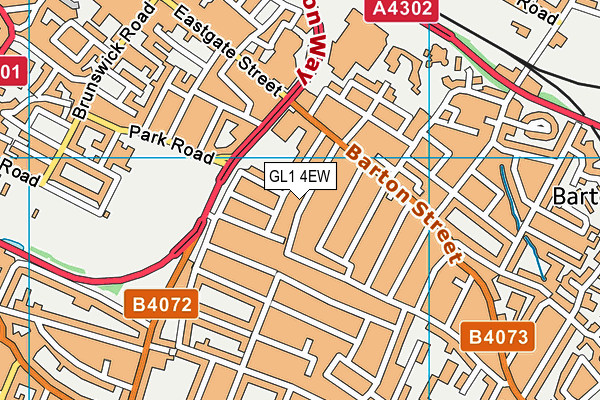 GL1 4EW map - OS VectorMap District (Ordnance Survey)