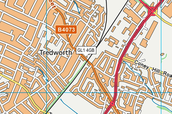 GL1 4GB map - OS VectorMap District (Ordnance Survey)