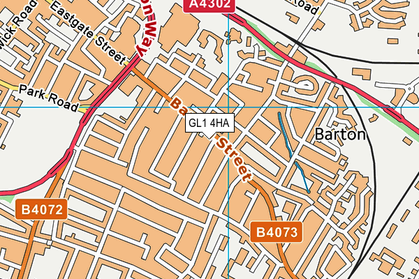 GL1 4HA map - OS VectorMap District (Ordnance Survey)