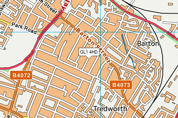 GL1 4HD map - OS VectorMap District (Ordnance Survey)