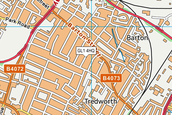 GL1 4HQ map - OS VectorMap District (Ordnance Survey)