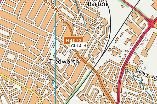 GL1 4LH map - OS VectorMap District (Ordnance Survey)