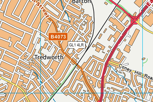 GL1 4LR map - OS VectorMap District (Ordnance Survey)