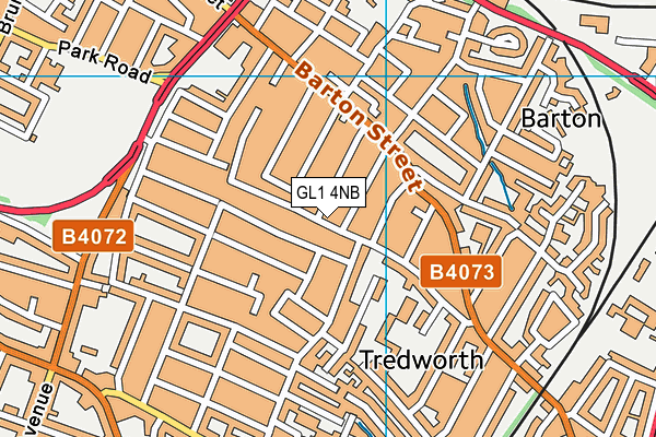 GL1 4NB map - OS VectorMap District (Ordnance Survey)