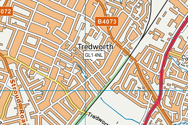 GL1 4NL map - OS VectorMap District (Ordnance Survey)