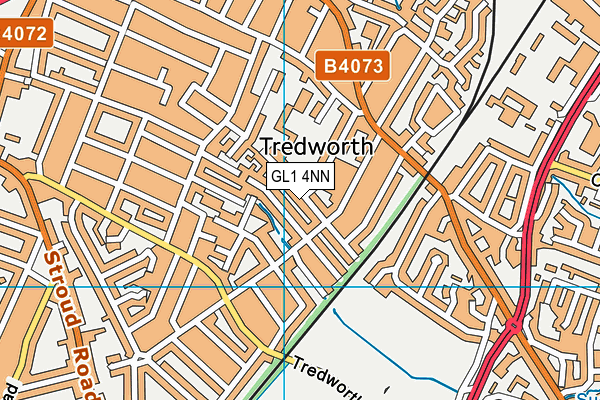 GL1 4NN map - OS VectorMap District (Ordnance Survey)