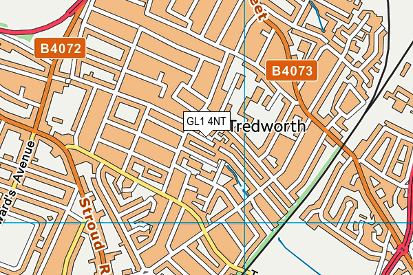 GL1 4NT map - OS VectorMap District (Ordnance Survey)