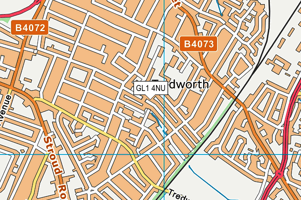 GL1 4NU map - OS VectorMap District (Ordnance Survey)