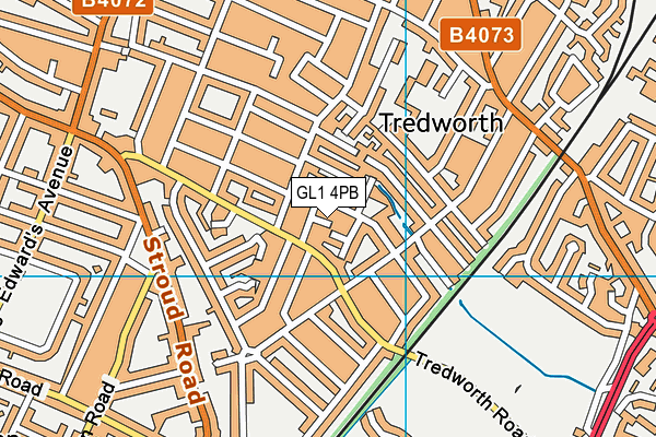 GL1 4PB map - OS VectorMap District (Ordnance Survey)