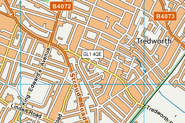 GL1 4QE map - OS VectorMap District (Ordnance Survey)