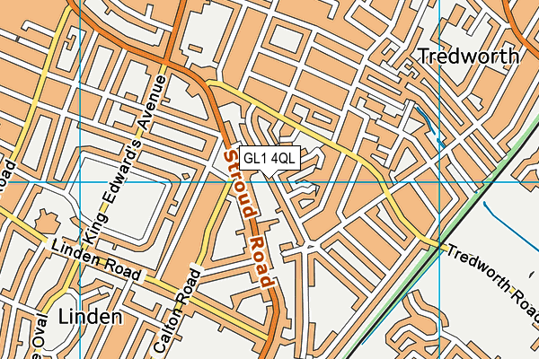 GL1 4QL map - OS VectorMap District (Ordnance Survey)