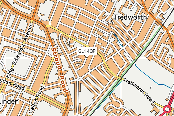 GL1 4QP map - OS VectorMap District (Ordnance Survey)