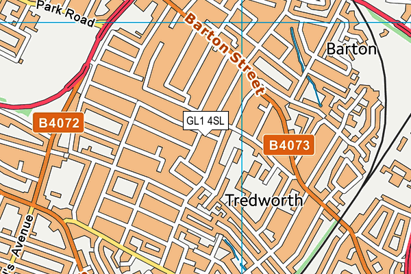 GL1 4SL map - OS VectorMap District (Ordnance Survey)