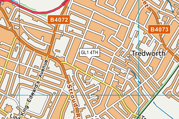 GL1 4TH map - OS VectorMap District (Ordnance Survey)