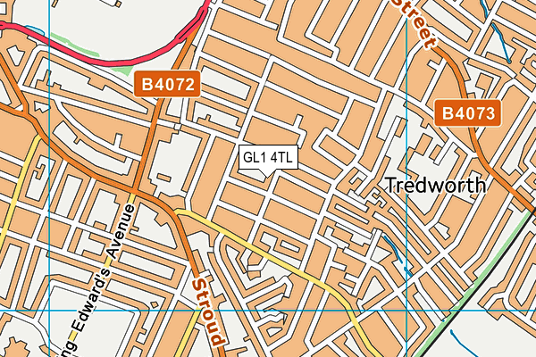 GL1 4TL map - OS VectorMap District (Ordnance Survey)