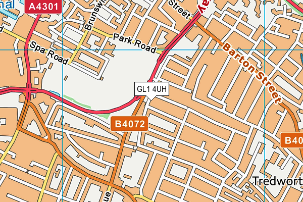 GL1 4UH map - OS VectorMap District (Ordnance Survey)