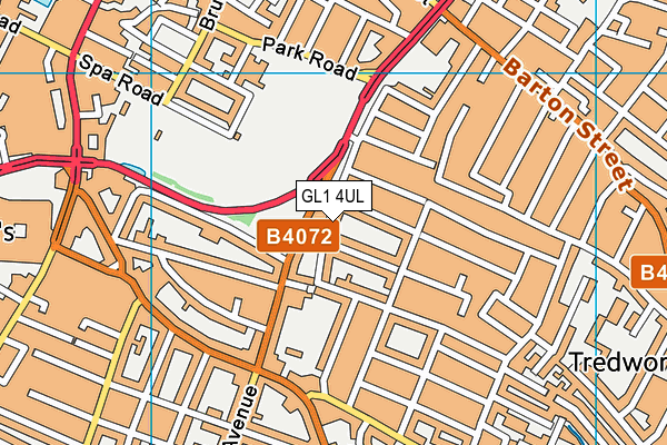 GL1 4UL map - OS VectorMap District (Ordnance Survey)