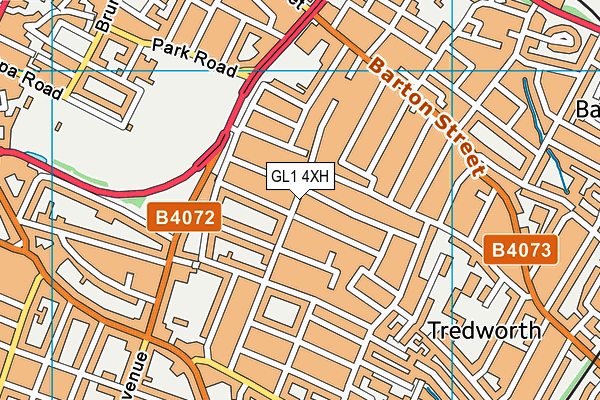 GL1 4XH map - OS VectorMap District (Ordnance Survey)