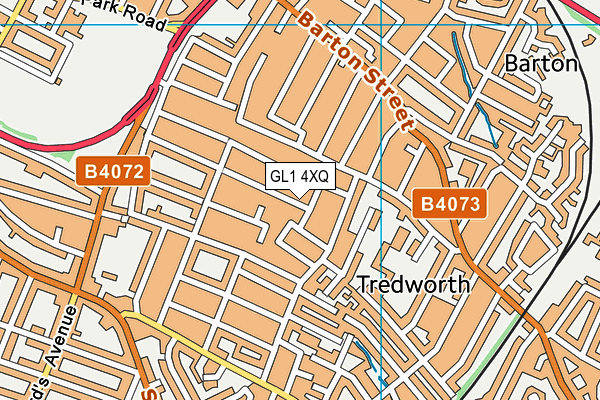 GL1 4XQ map - OS VectorMap District (Ordnance Survey)