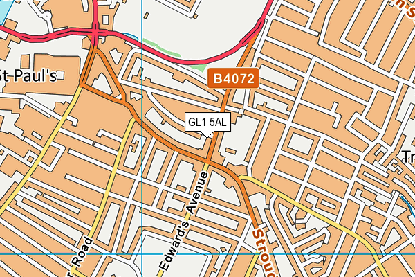 GL1 5AL map - OS VectorMap District (Ordnance Survey)