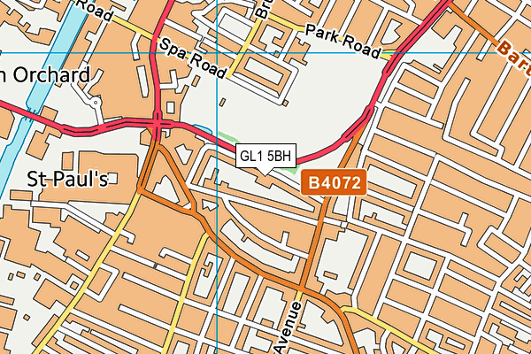 GL1 5BH map - OS VectorMap District (Ordnance Survey)
