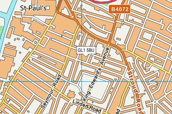 GL1 5BU map - OS VectorMap District (Ordnance Survey)