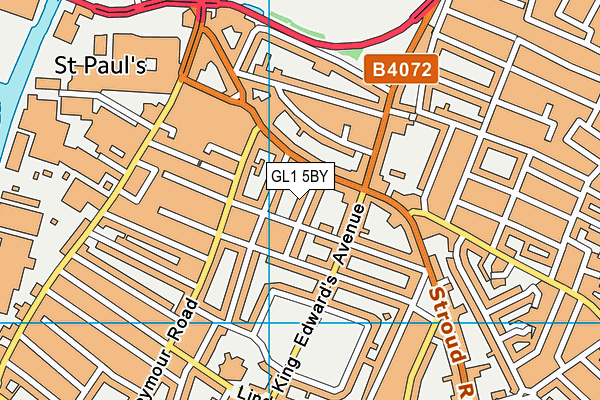 GL1 5BY map - OS VectorMap District (Ordnance Survey)