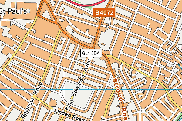 GL1 5DA map - OS VectorMap District (Ordnance Survey)