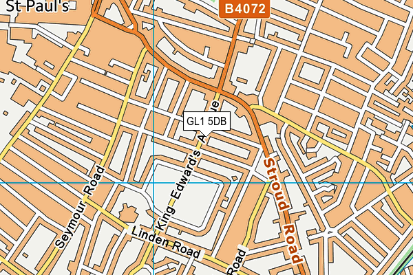 GL1 5DB map - OS VectorMap District (Ordnance Survey)