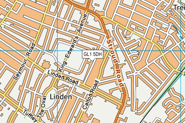 GL1 5DH map - OS VectorMap District (Ordnance Survey)