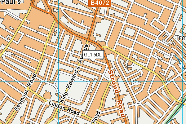 GL1 5DL map - OS VectorMap District (Ordnance Survey)