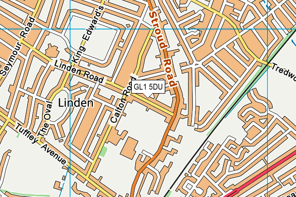 GL1 5DU map - OS VectorMap District (Ordnance Survey)