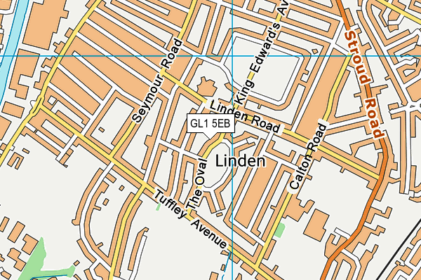 GL1 5EB map - OS VectorMap District (Ordnance Survey)
