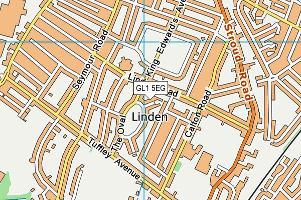 GL1 5EG map - OS VectorMap District (Ordnance Survey)