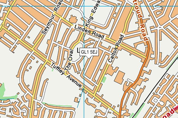 GL1 5EJ map - OS VectorMap District (Ordnance Survey)