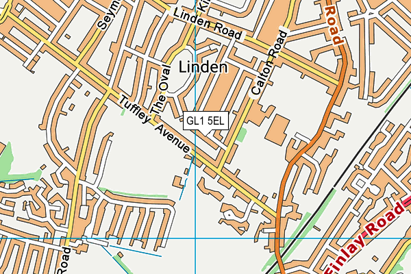 GL1 5EL map - OS VectorMap District (Ordnance Survey)