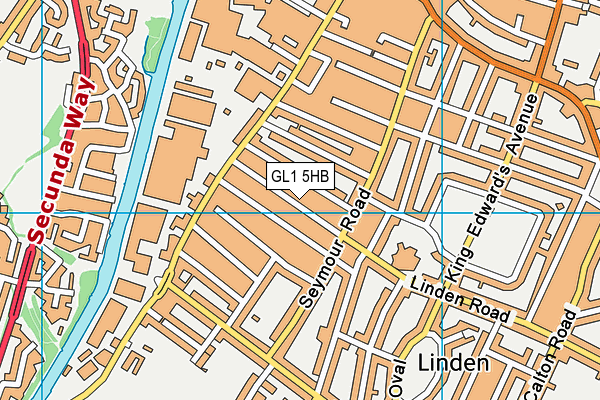 GL1 5HB map - OS VectorMap District (Ordnance Survey)