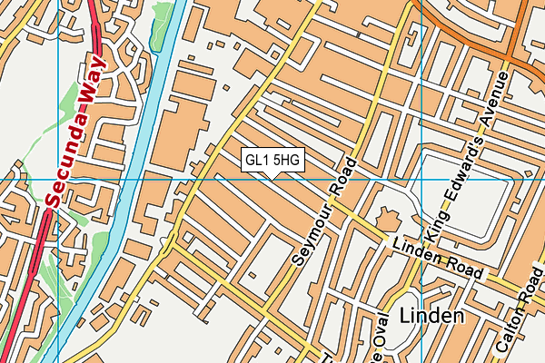 GL1 5HG map - OS VectorMap District (Ordnance Survey)