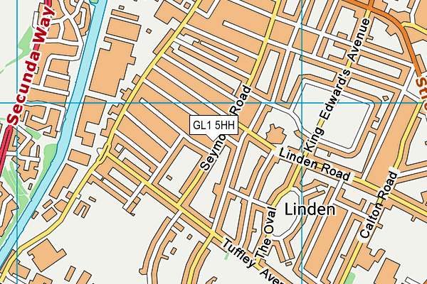 GL1 5HH map - OS VectorMap District (Ordnance Survey)