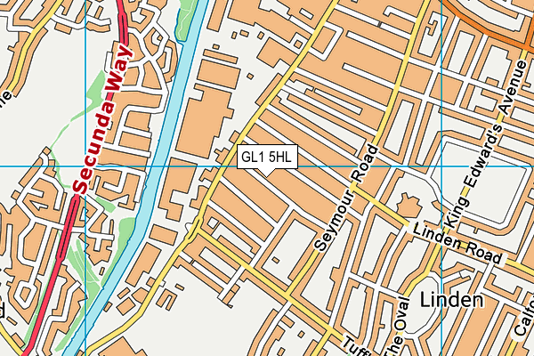 GL1 5HL map - OS VectorMap District (Ordnance Survey)