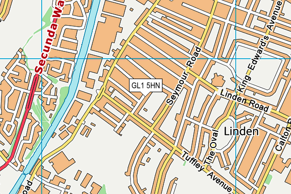 GL1 5HN map - OS VectorMap District (Ordnance Survey)