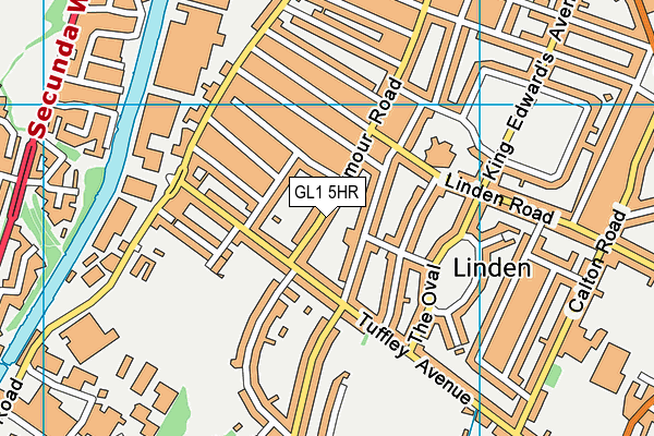 GL1 5HR map - OS VectorMap District (Ordnance Survey)