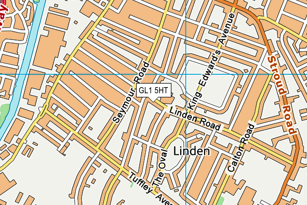GL1 5HT map - OS VectorMap District (Ordnance Survey)